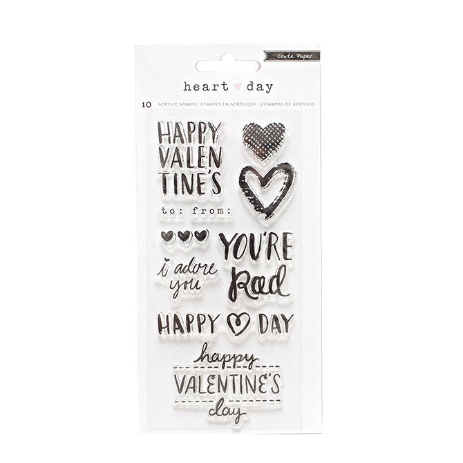 Crate Paper Heart Day Clear Stamps - 375920