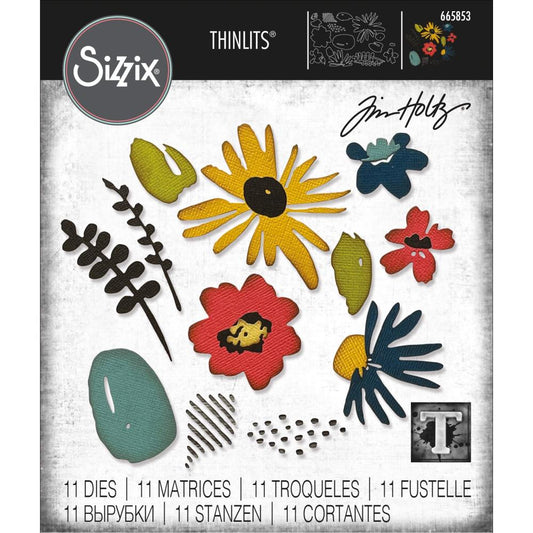 Sizzix Thinlits Dies By Tim Holtz 11/Pkg - 665853