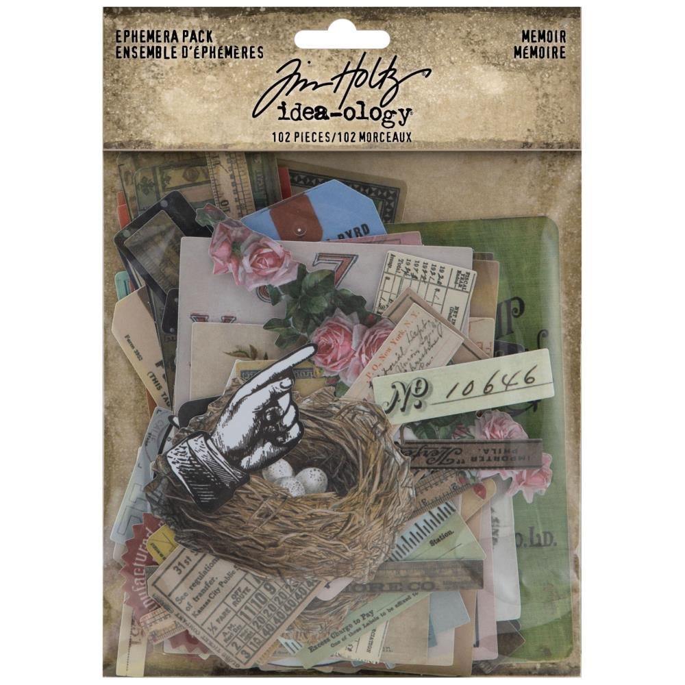 Tim Holtz Idea-Ology Ephemera Pack 102 Pc - Memoir - TH94221