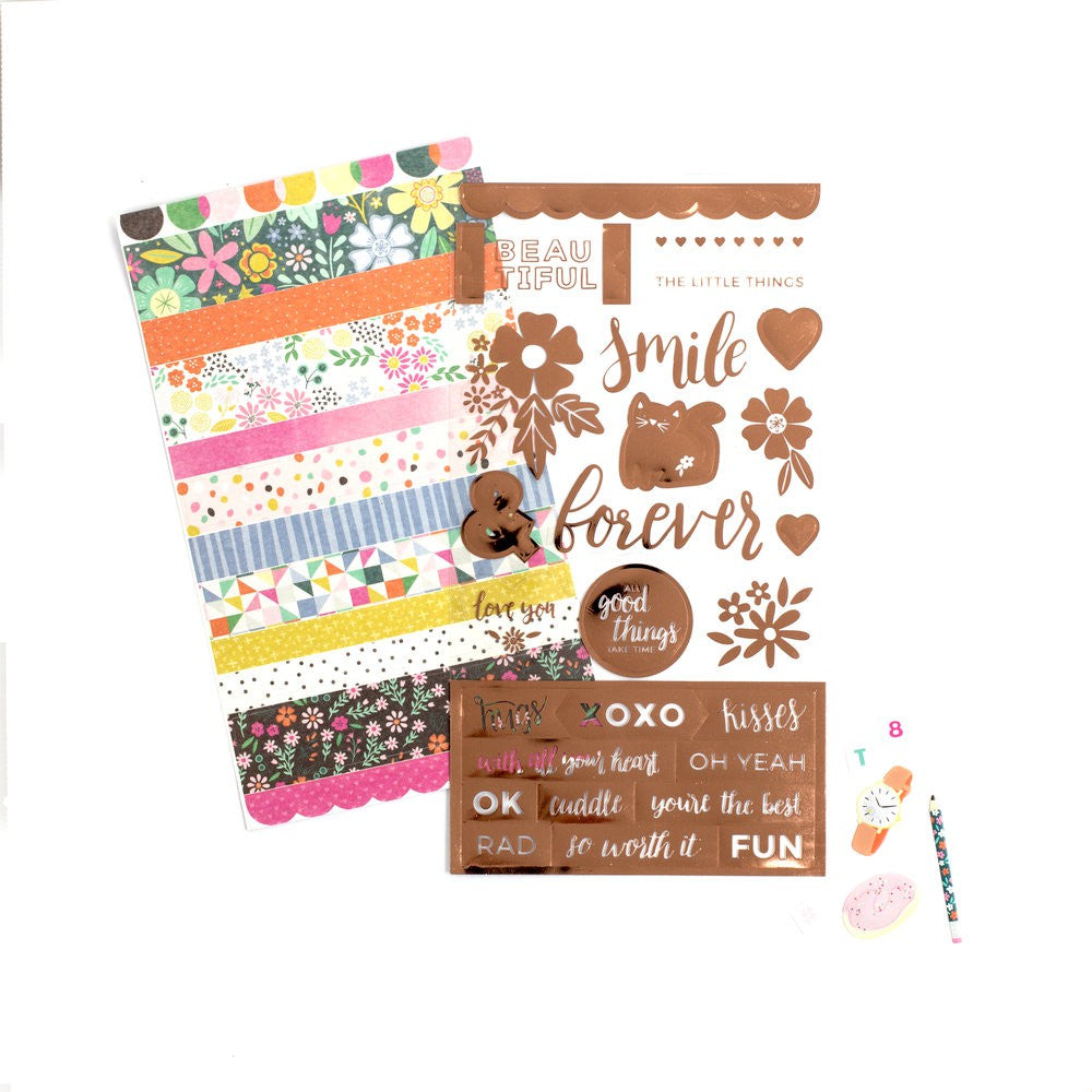 Pink Paislee Paige Evans Oh My Heart Sticker Book - Rose Gold Foil - 374 Pcs - 310522