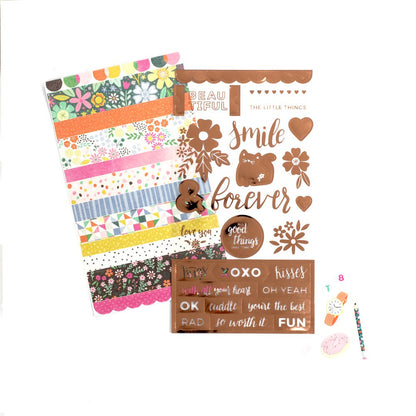 Pink Paislee Paige Evans Oh My Heart Sticker Book - Rose Gold Foil - 374 Pcs - 310522