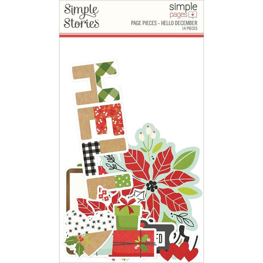 Simple Stories Simple Pages Page Pieces - Hello December, Make It Merry - MAK15729