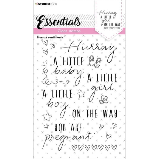 Studio Light Essentials Clear Stamp - Nr. 172, Hurray Sentiments - STAMP172