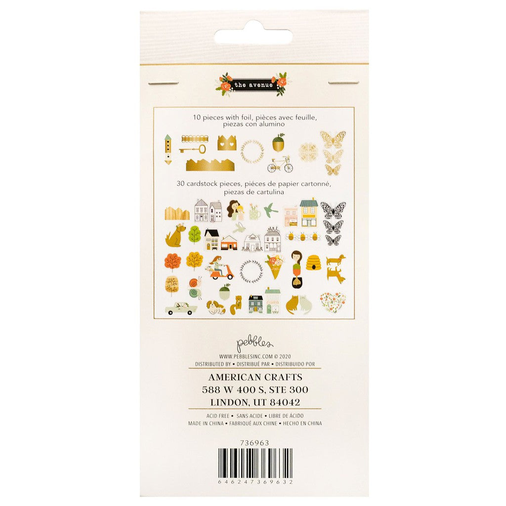 Jen Hadfield The Avenue Ephemera - Icons W/Foil Accents - 736963