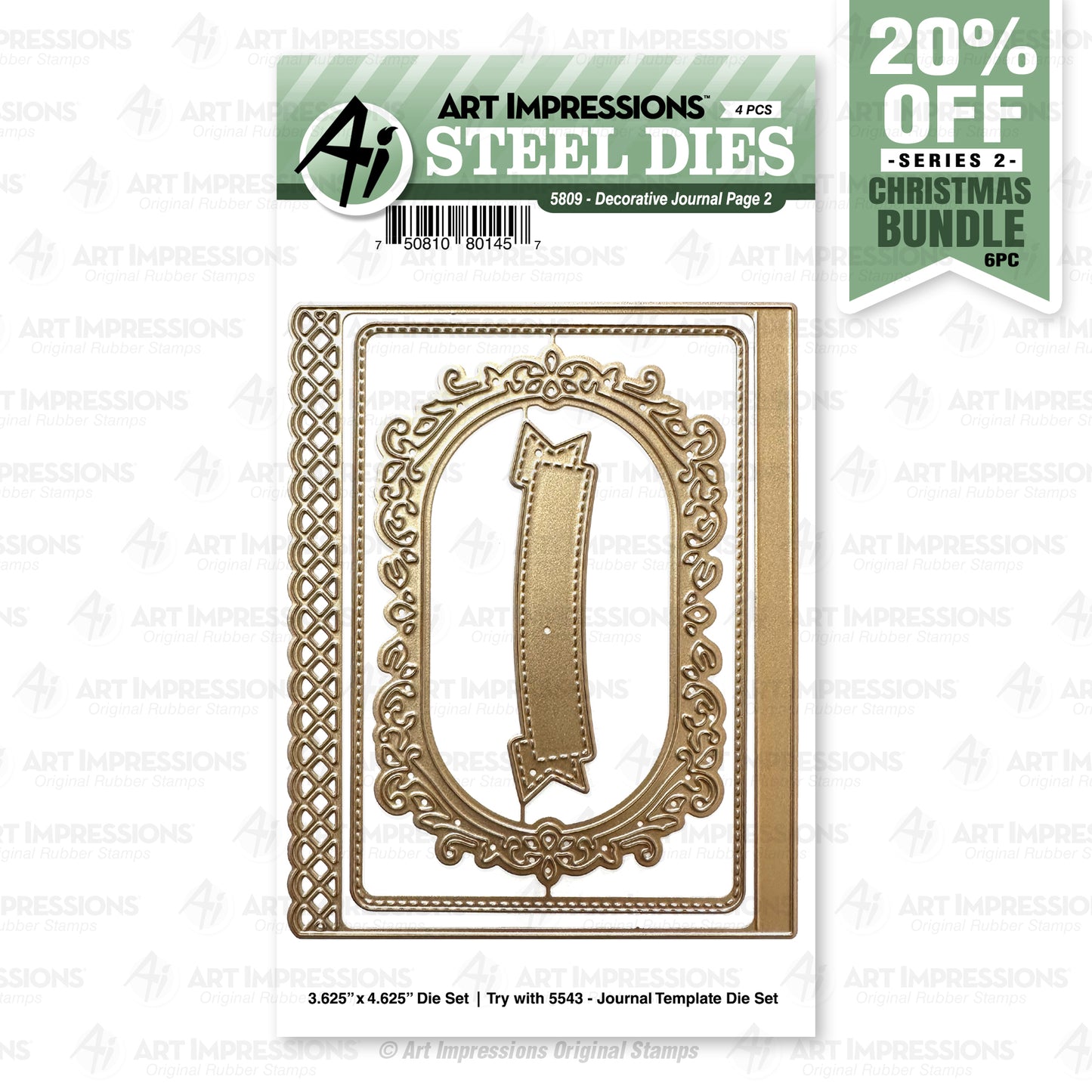 Art Impressions Decorative Journal Page Set 2 Die Set - 5809