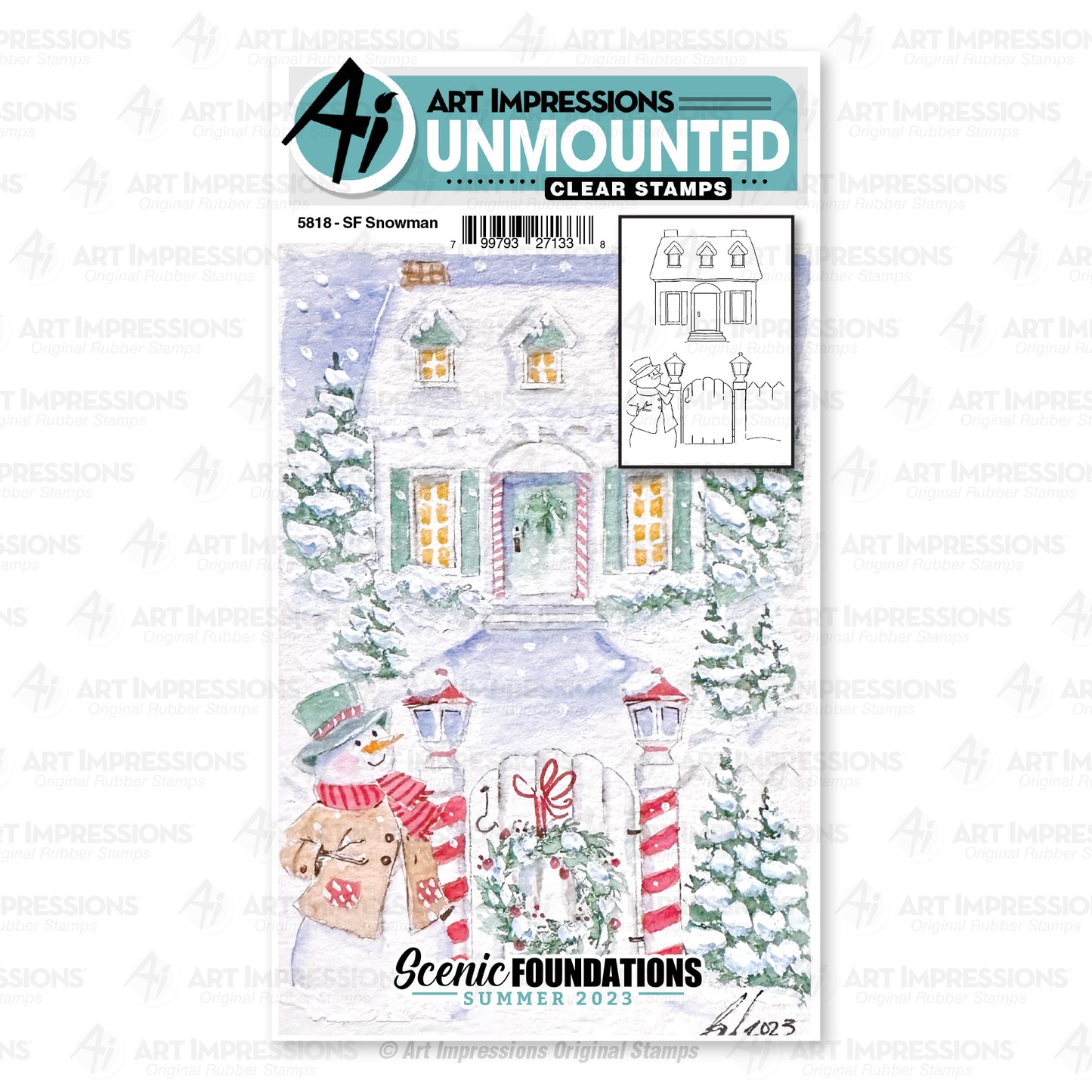 Art Impressions SF Snowman Stamps Set - 5818
