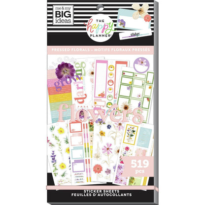 MAMBI Happy Planner Value Pack Stickers - Pressed Florals - SP1H30-117