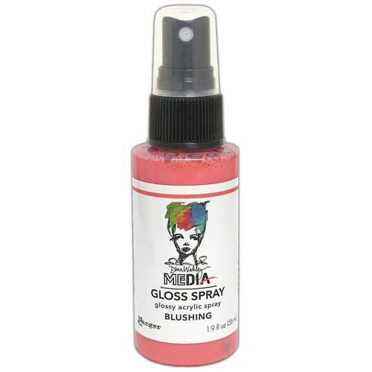 Dina Wakley Media Gloss Sprays 2oz - Blushing - MDO 73673