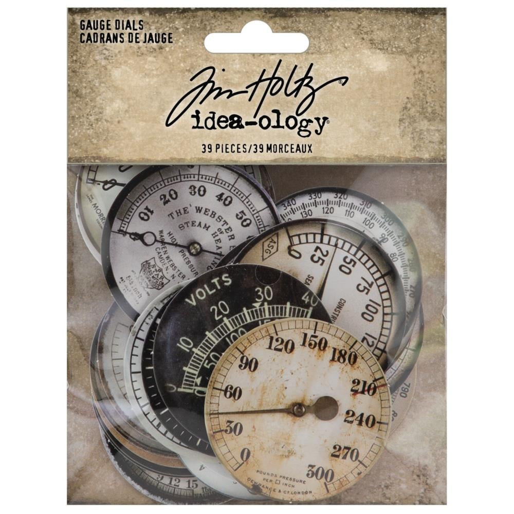 Tim Holtz Idea-Ology Gauge Dials 39 Pc - TH94225