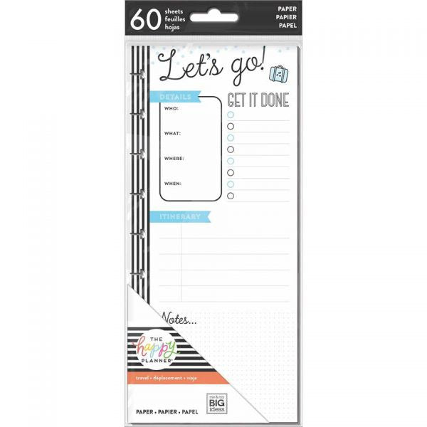 Mambi Happy Planner Half Sheet Travel – Classic - FIL-23