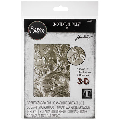 Sizzix 3D Textured Impressions Embossing Folder By Tim Holtz Elegant - 664172