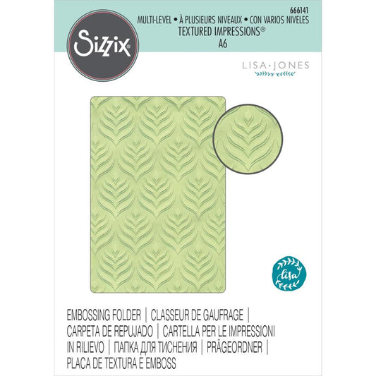 Sizzix Multi-Level Textured Impressions By Lisa Jones - Palm Repeat - 666141