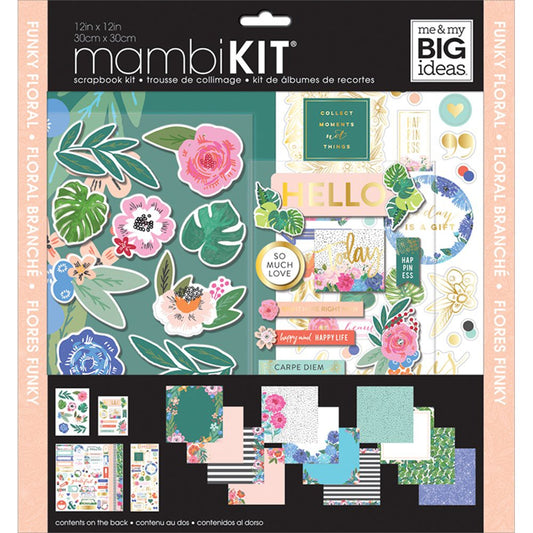 Me and My Big Ideas Scrapbook Kit - Funky Florals - SRK-161