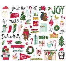 Simple Stories Holly Days Bits & Pieces Die-Cuts 60 Pc - HOL16116