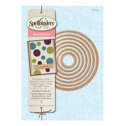 Spellbinders Nestabilities Standard Circles LG Etched Dies - S4114