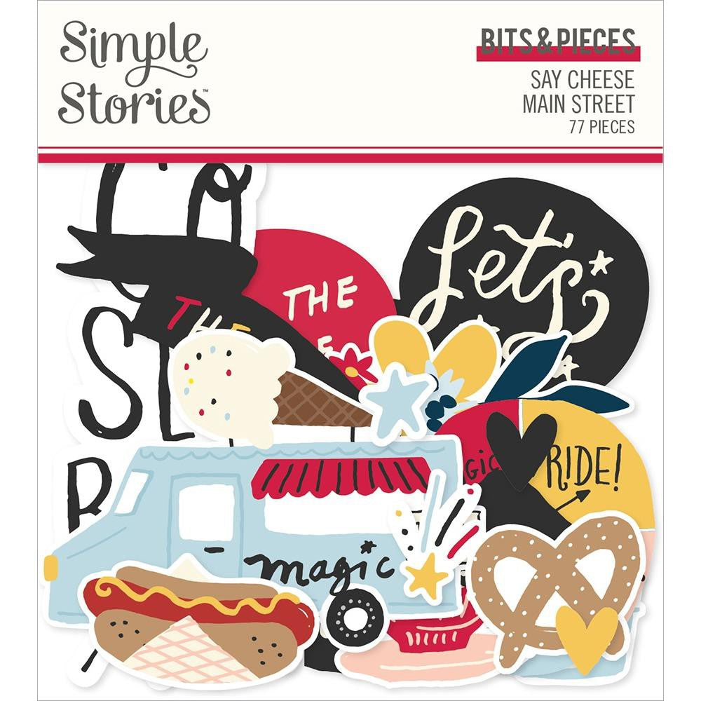 Simple Stories Say Cheese Main Street Bits & Pieces Die-Cuts Ephemera - SCM14216