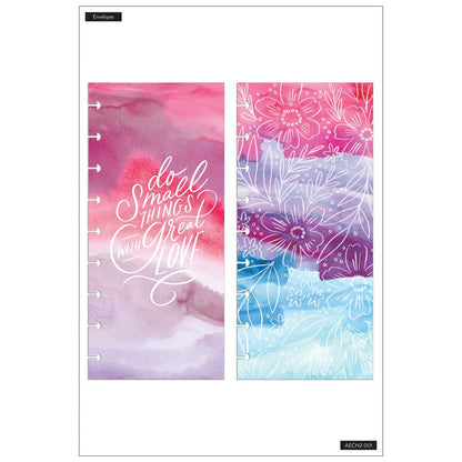 MAMBI Happy Planner Classic Snap In Envelopes - Watercolor - AECH2-001