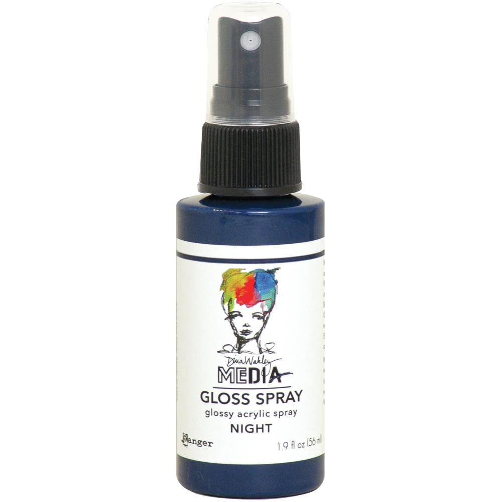 Dina Wakley Media Gloss Sprays 2oz - Night - MDO 68532