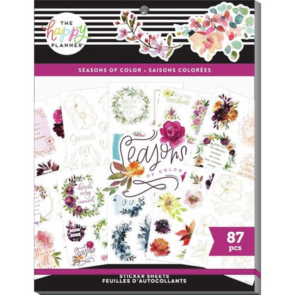 MAMBI Happy Planner SEASONAL WATERCOLOR LARGE STICKER VALUE PACK - SVPL15-002