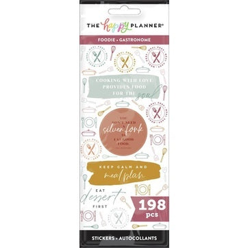 MAMBI Happy Planner FOODIE 8 STICKER SHEETS - SP3H8-014