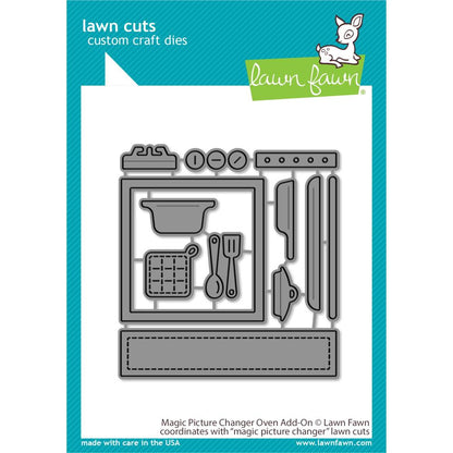 Lawn Fawn Custom Craft Die - Magic Picture Changer Oven Add-On - LF2436