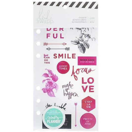 Heidi Swapp Memory Planner Fresh Start Clear Stickers - Elegant - 313926