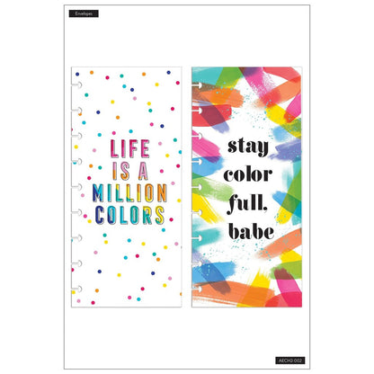 MAMBI Happy Planners Classic Classic Snap In Envelopes - Rainbow - AECH2-002