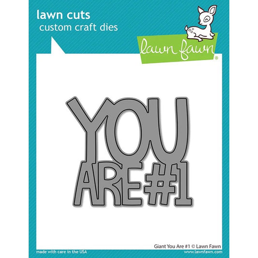 Lawn Fawn Giant You Are #1 Steel Dies - LF2884