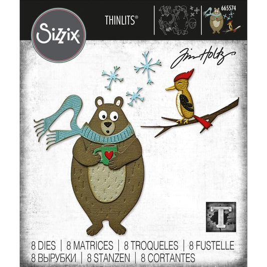 Sizzix Thinlits Dies By Tim Holtz 8 Pc - Cozy Winter - 665574