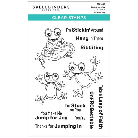 Spellbinders Clear Acrylic Stamps - Jump For Joy - STP048