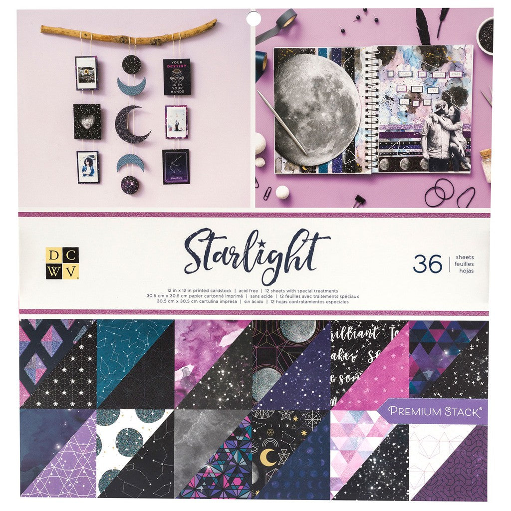 DCWV 12 X 12 – Paper Stack – Starlight Paper Pad - 615109