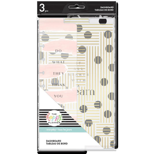 MAMBI Happy Planner Classic Dashboard 3 Pc Blushin' It - AFCDB-025