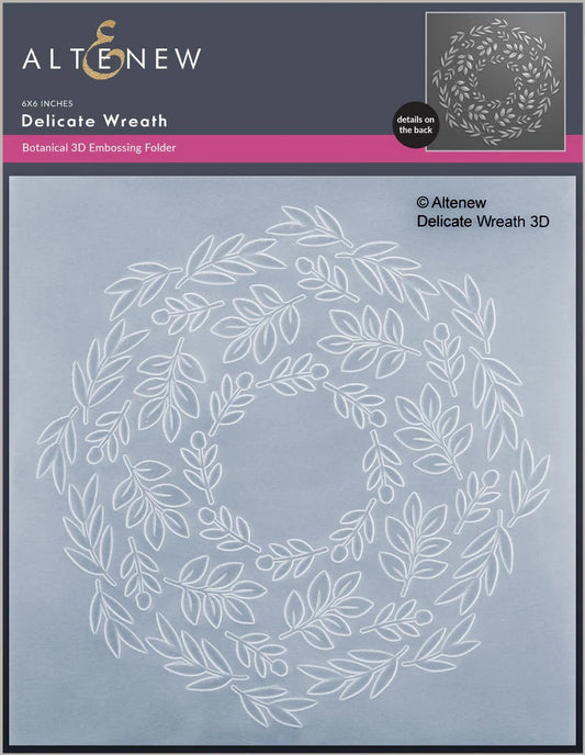 Altenew Delicate Wreath 3D Embossing Folder - ALT7733