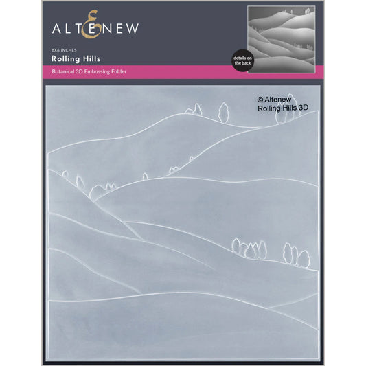 Altenew Rolling Hills 3D Embossing Folder - ALT7738