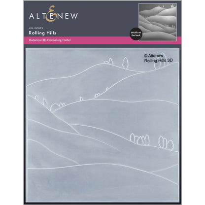 Altenew Rolling Hills 3D Embossing Folder - ALT7738