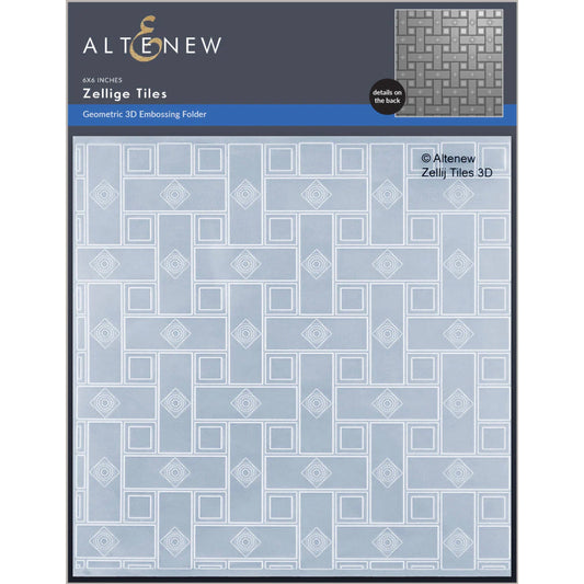 Altenew Zellige Tiles 3D Embossing Folder - ALT7884