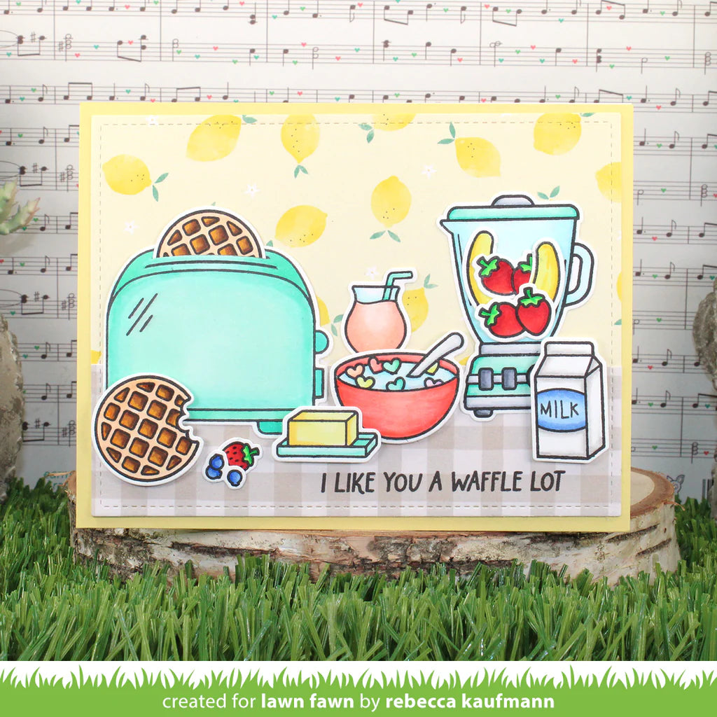 Lawn Fawn A Waffle Lot Stamps - LF3303