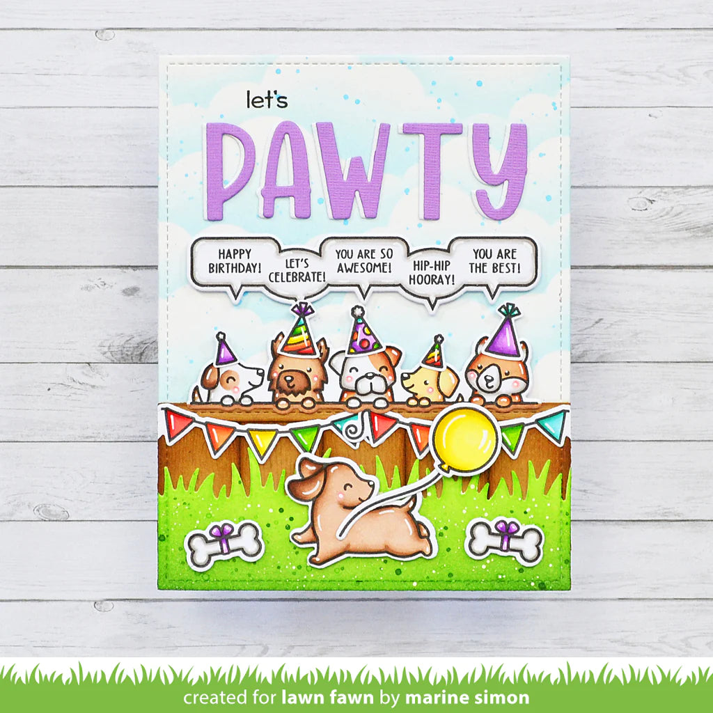 Lawn Fawn All The Party Hats Stamps - LF2872