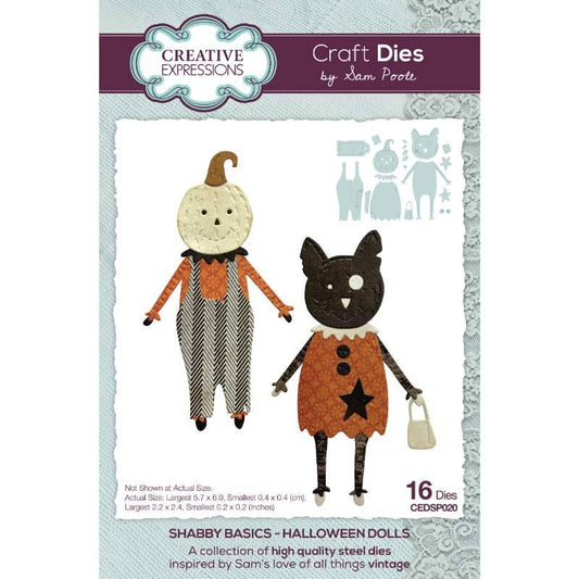Creative Expressions Craft Dies By Sam Poole Halloween Dolls - CEDSP020