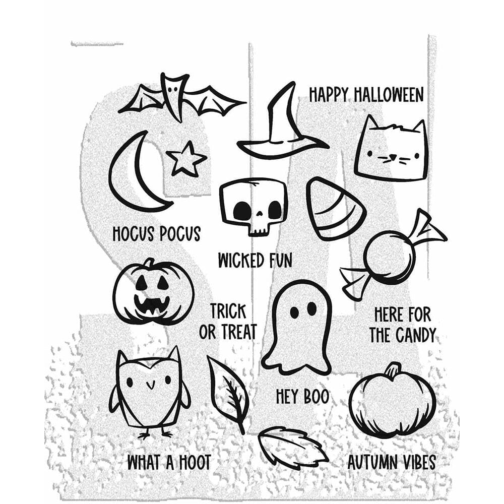 Tim Holtz Stampers Anonymous Stamp Tiny Frights - CMS468