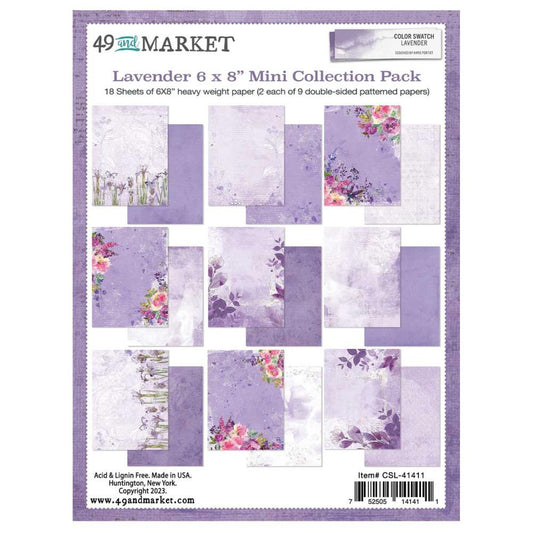 49 And Market Mini Collection Pack 6"X8" Color Swatch: Lavender - CSL41411