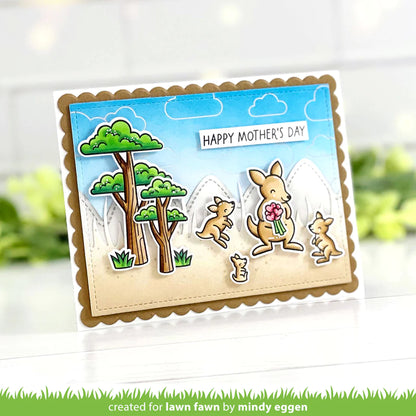 Lawn Fawn Cloud Background: Landscape Hot Foil Plate - LF3388