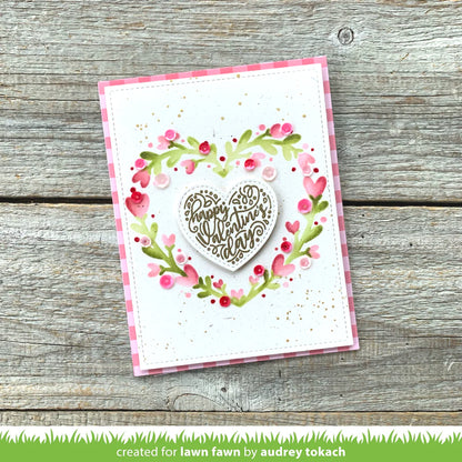 Lawn Fawn Heart Wreath Stencils- LF3323