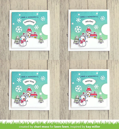 Lawn Fawn Reveal Wheel Holiday Sentiments Stamps - LF1772