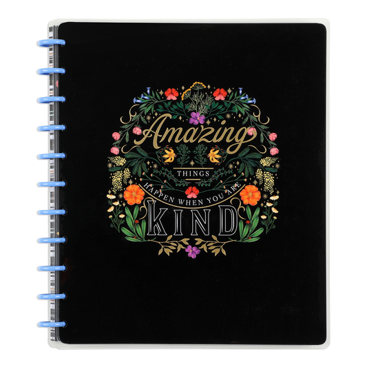 (PRE-ORDER) MAMBI THP Moody Blooms DOT GRID + DOTTED LINED CHECKLIST BIG NOTEBOOK - NPB-041
