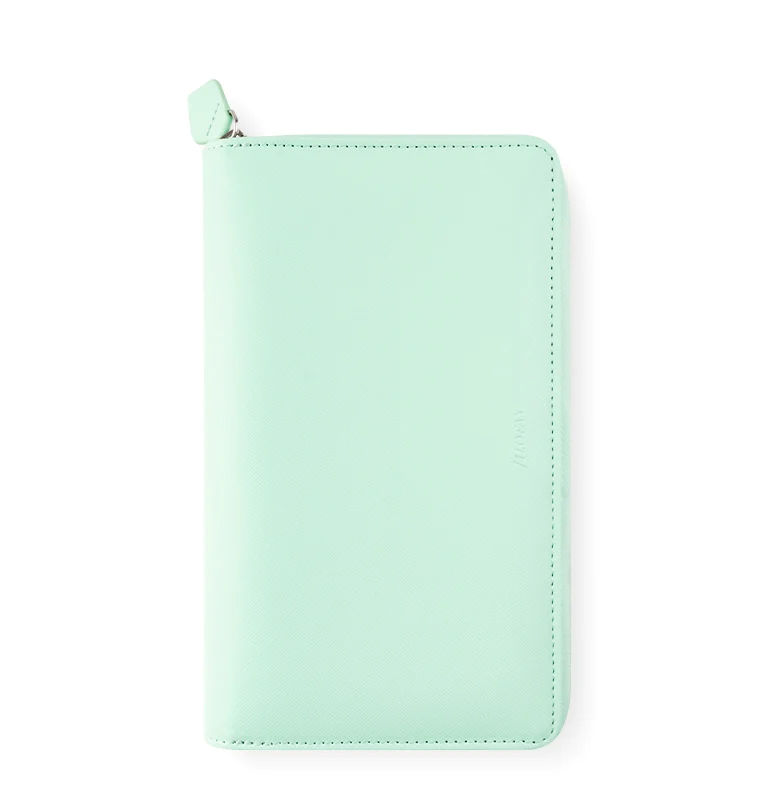 (PRE-ORDER) Filofax Saffiano Personal Compact Zip Organizer - Neo Mint