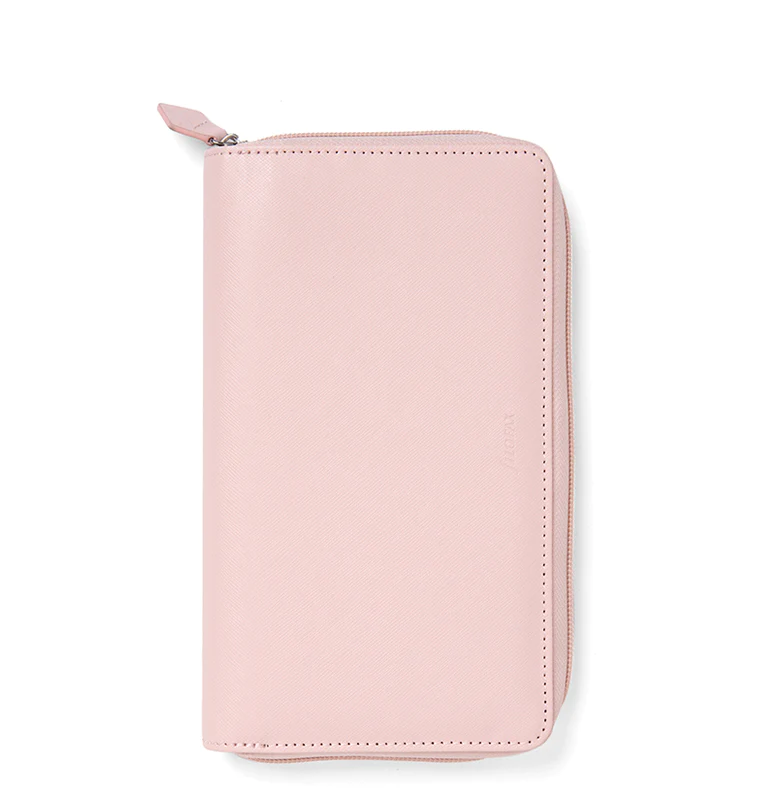 Filofax Saffiano Personal Compact Zip Organizer - Blush - 022699