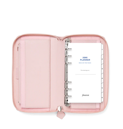 Filofax Saffiano Personal Compact Zip Organizer - Blush - 022699