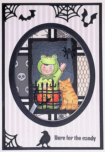 Art Impressions FB Sitting Cat Clear Stamps & Die Set - 5781