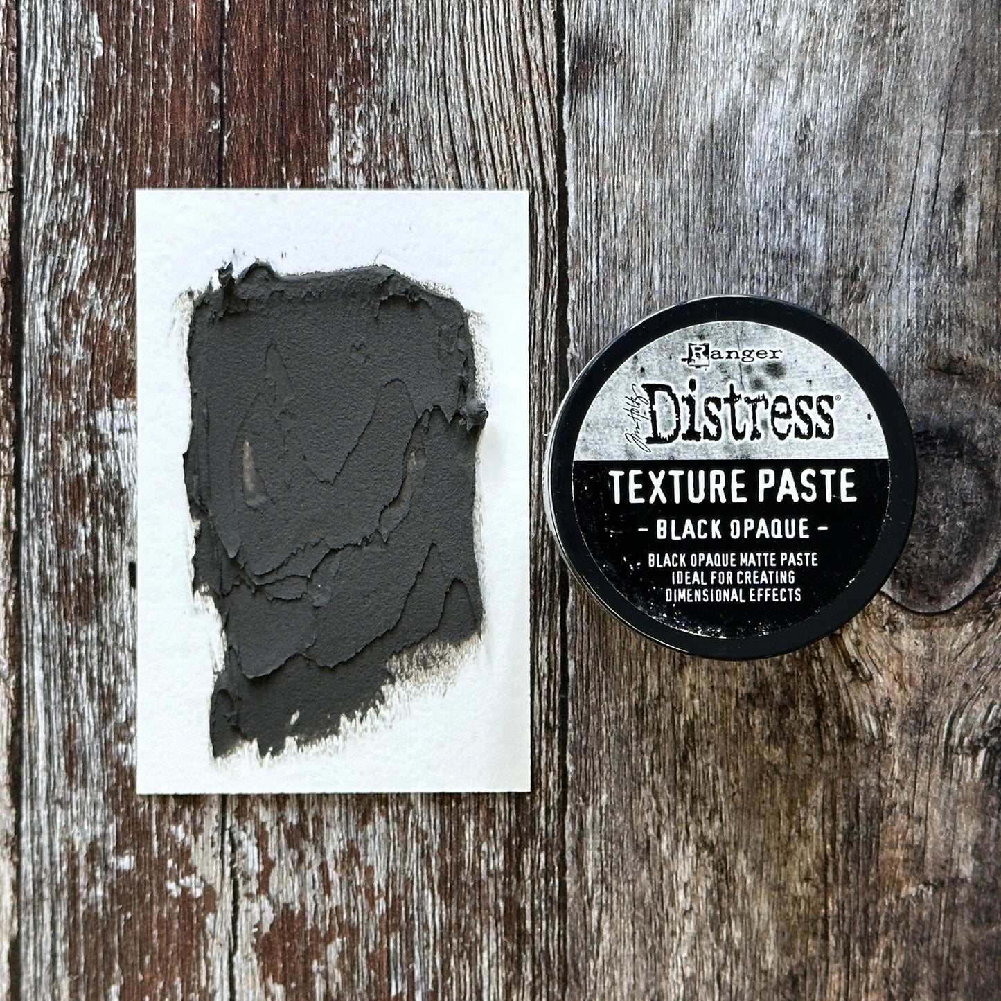Tim Holtz Distress Texture Paste 3oz Black Opaque - SHK84471